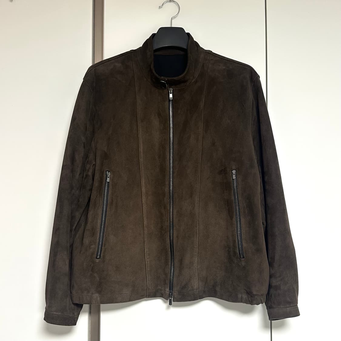 해칭룸 해링턴 스웨이드 레더 자켓 다크 브라운 3사이즈 상품이미지6