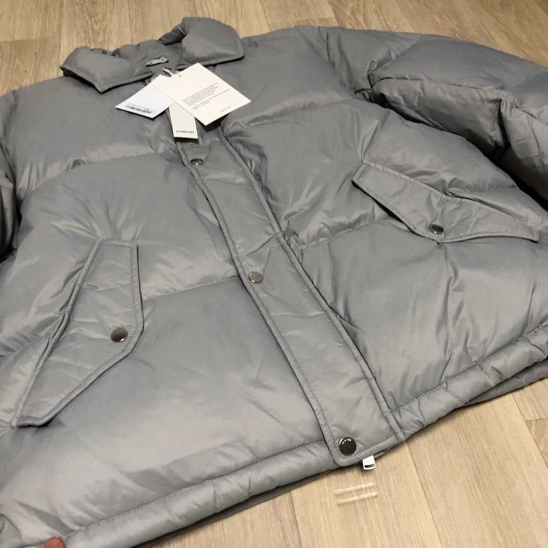 (XL) 새상품 키뮤어 KIIMUIR 덕 다운 카라 숏 다운 점퍼 패딩 상품이미지2