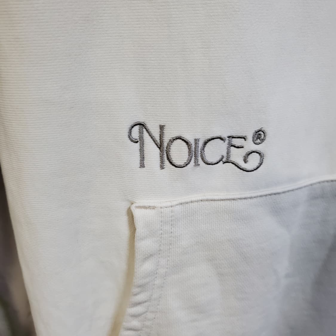 노이스 투톤 배색 후드티  상품이미지3