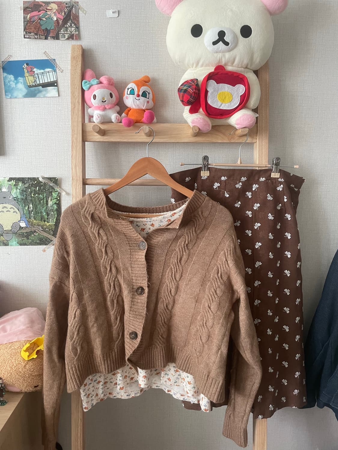 모리걸 빈티지 베이지 잔꽃 set 🤎🌸 상품이미지2