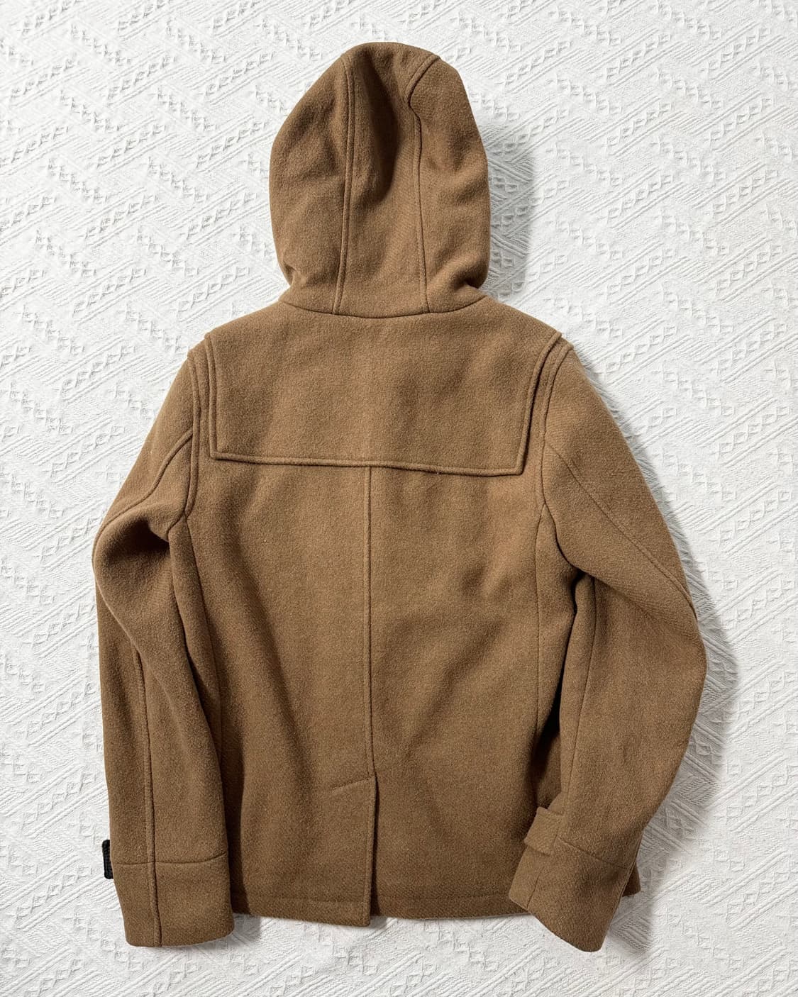 하레 울 블렌디드 하이넥 더플 버튼 코트 상품이미지6