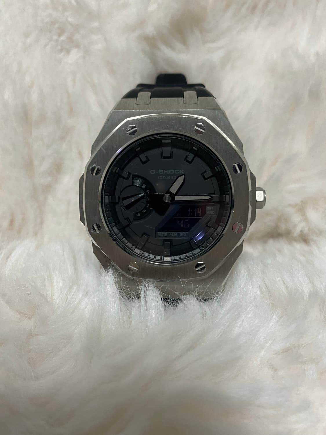 지샥 GA-2100 메탈 커스텀 시계 상품이미지1