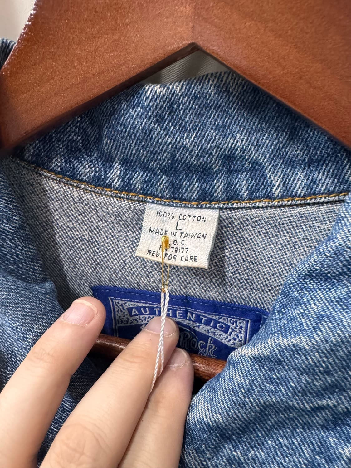 빈티지 하드락 데님자켓 실측 사진 참고  자켓 상품이미지2