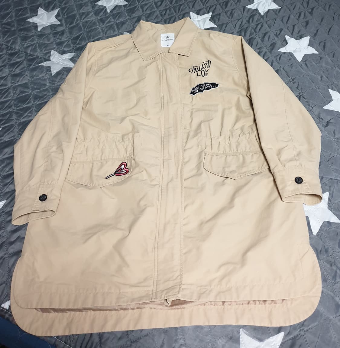 뱅뱅진스 빈티지 코치자켓 베이지 (M) 상품이미지1