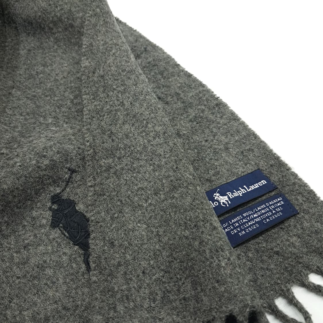 MX260 폴로 랄프로렌 그레이 램스울 목도리 머플러 상품이미지5