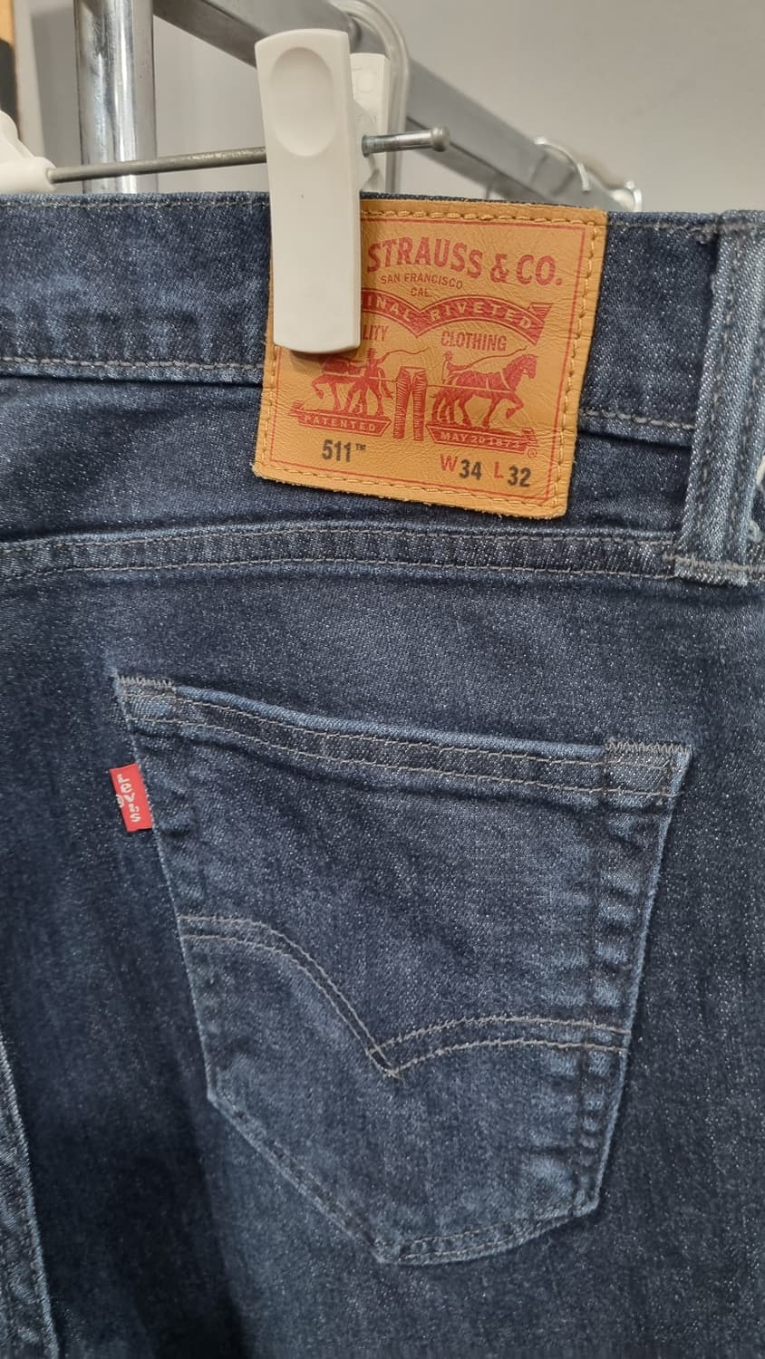 LEVI'S 511 슬림 스판 진청바지 허리34 2번착용 상품이미지3