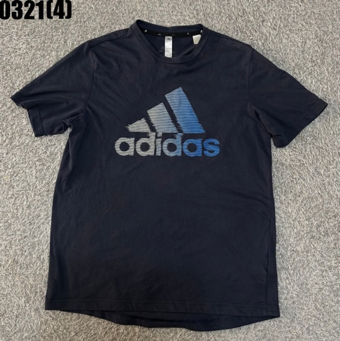 M 아디다스 로고 반팔 티셔츠 블랙 0321(4) 상품이미지1