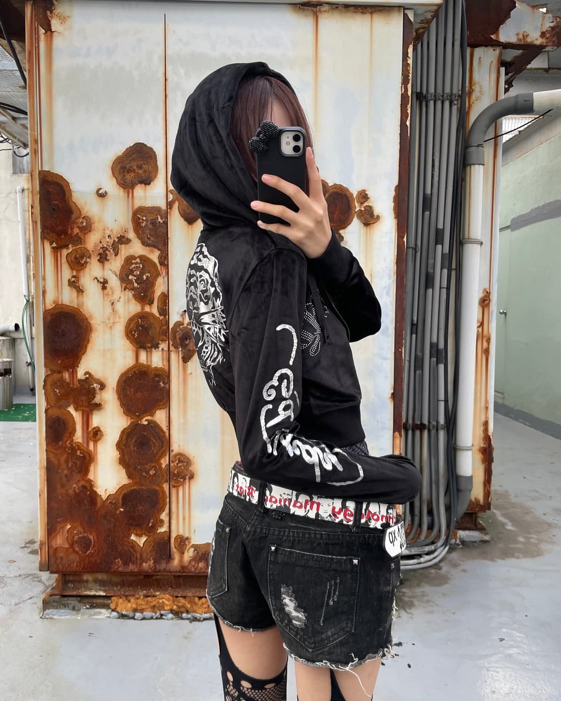 🎸Ed Hardy 블랙 프린팅 후디🎸 상품이미지2