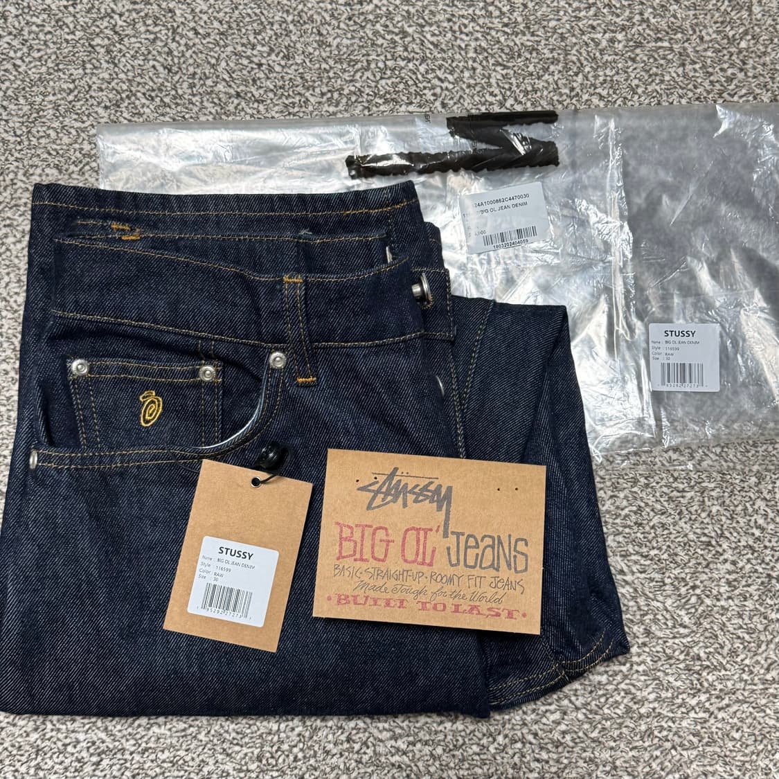 [30] 스투시 빅올진 RAW 생지 상품이미지8