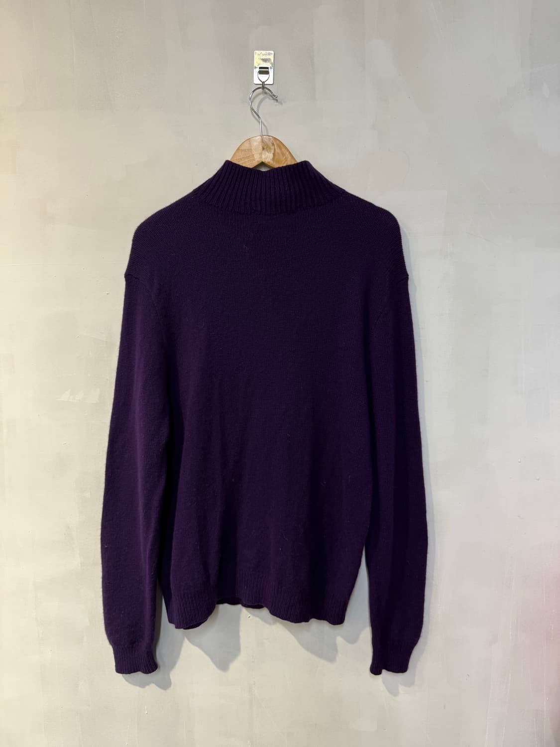 폴로 퍼플 하프집업 니트 상품이미지4