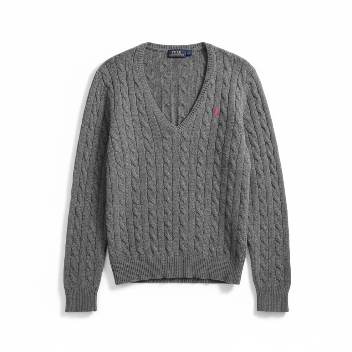 폴로 랄프로렌 여성 케이블 니트 M 그레이 상품이미지1