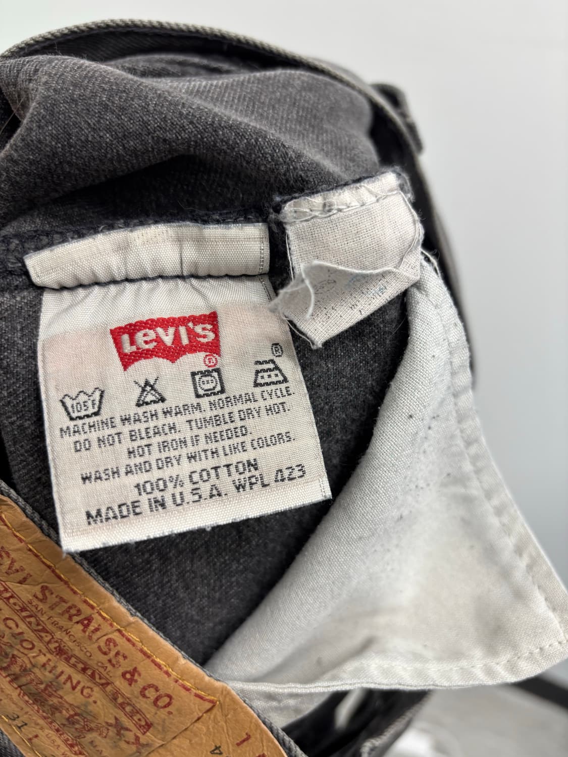 88s 리바이스(Levi's) 빈티지 501 블랙 데님 팬츠 상품이미지6