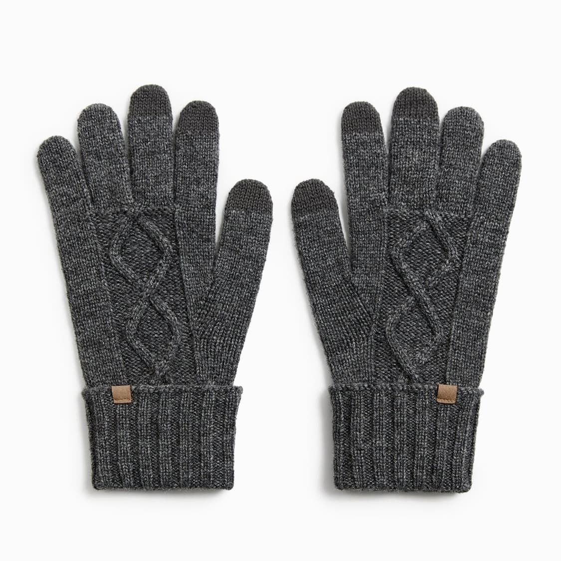 자라 지오메트릭 자카드 장갑 울 케이블 니트 장갑 상품이미지1