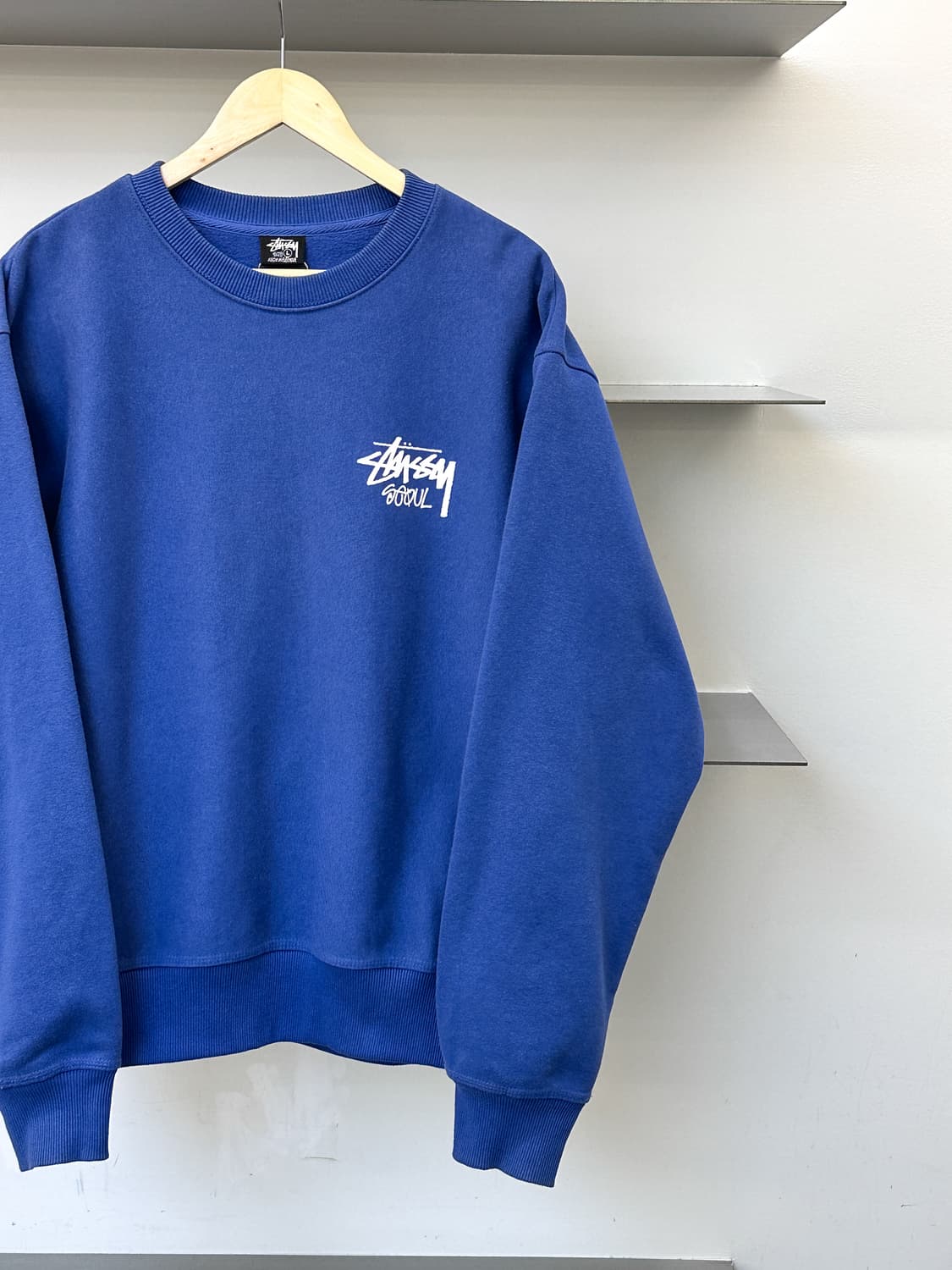 스투시 서울 빅 스탁 로고 크루넥 상품이미지3