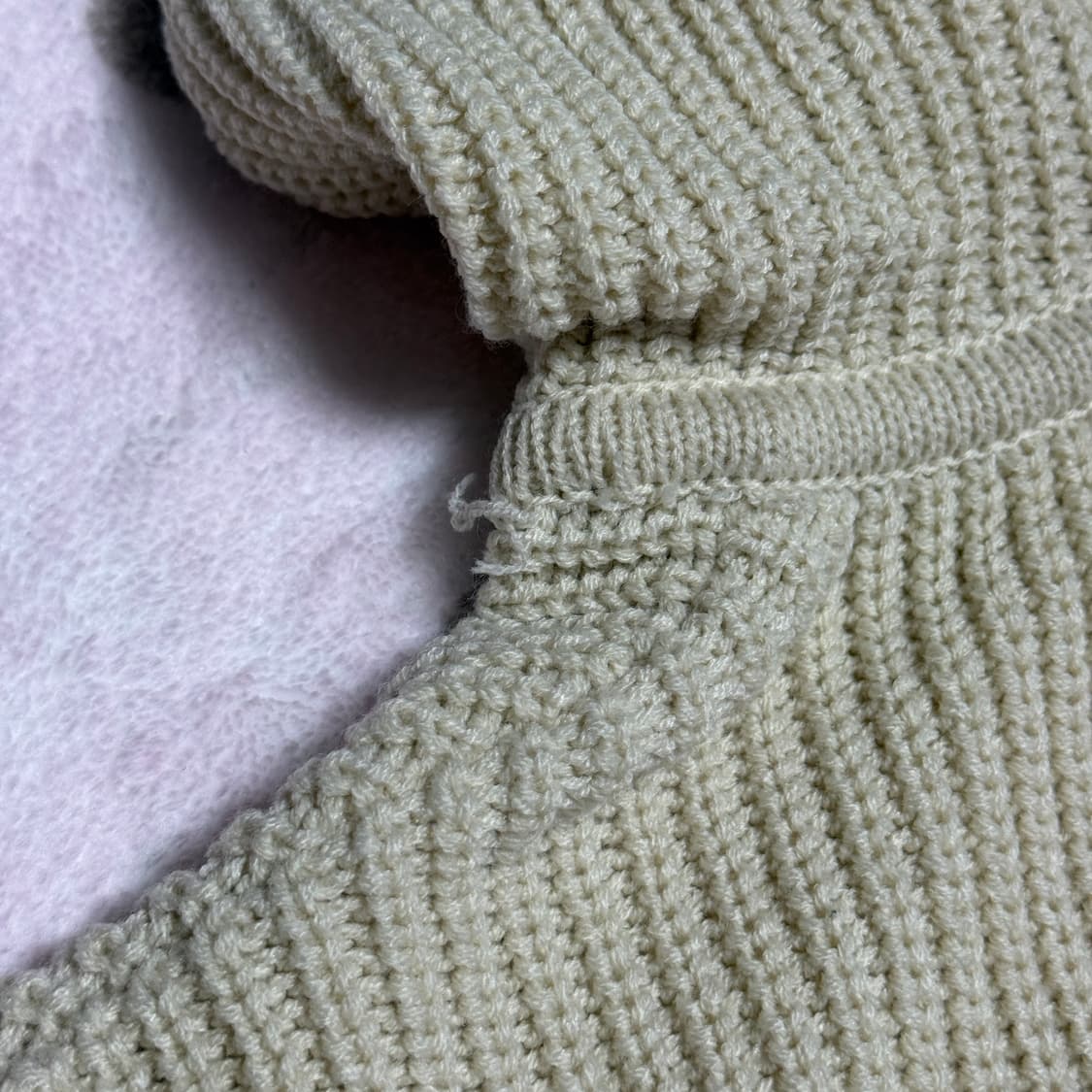 루에브르 하프 집업 후드 니트 상품이미지5