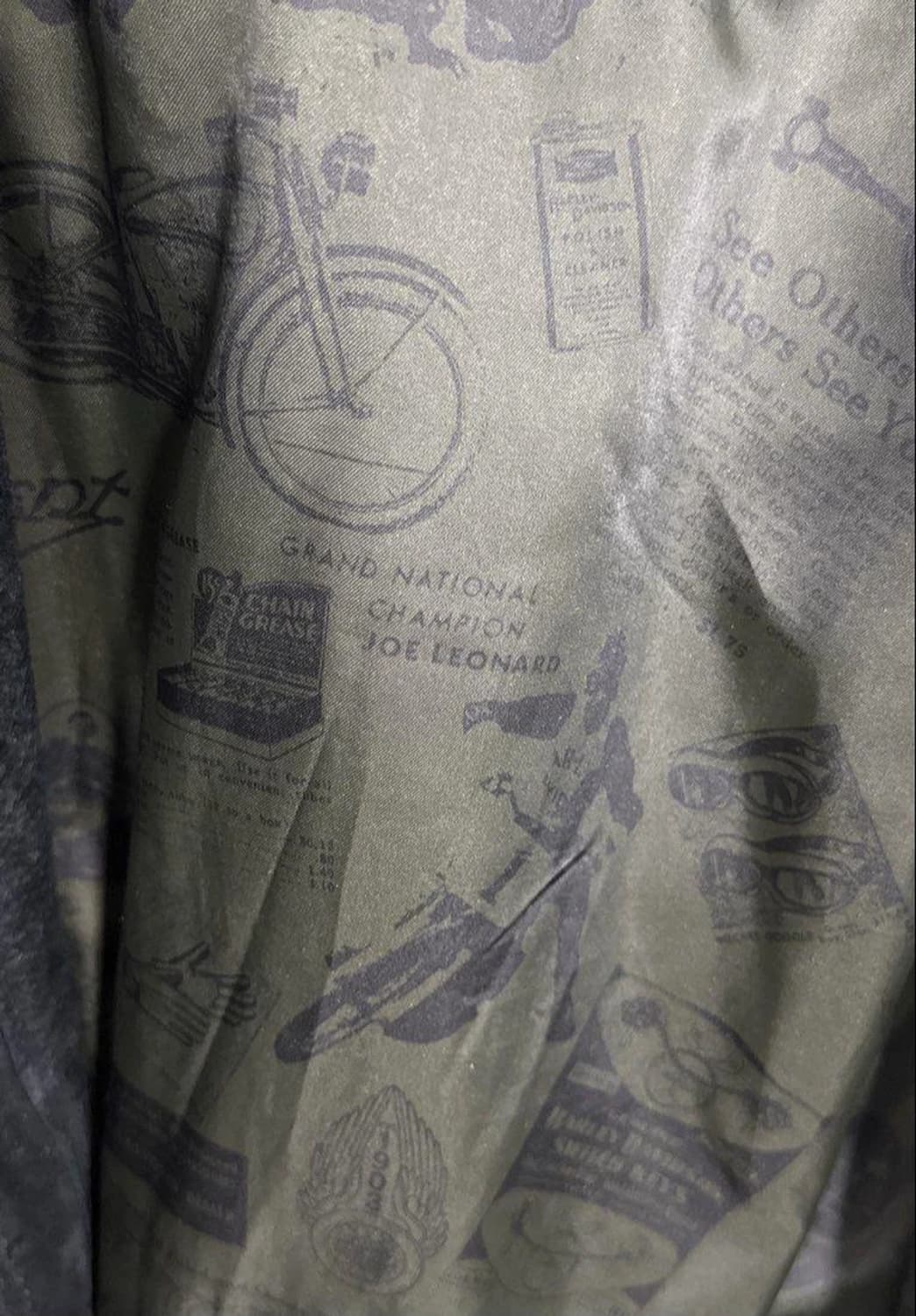 할리데이비슨 빈티지 V-트윈 파워 스웨이드 레더 봄버 자켓 상품이미지9