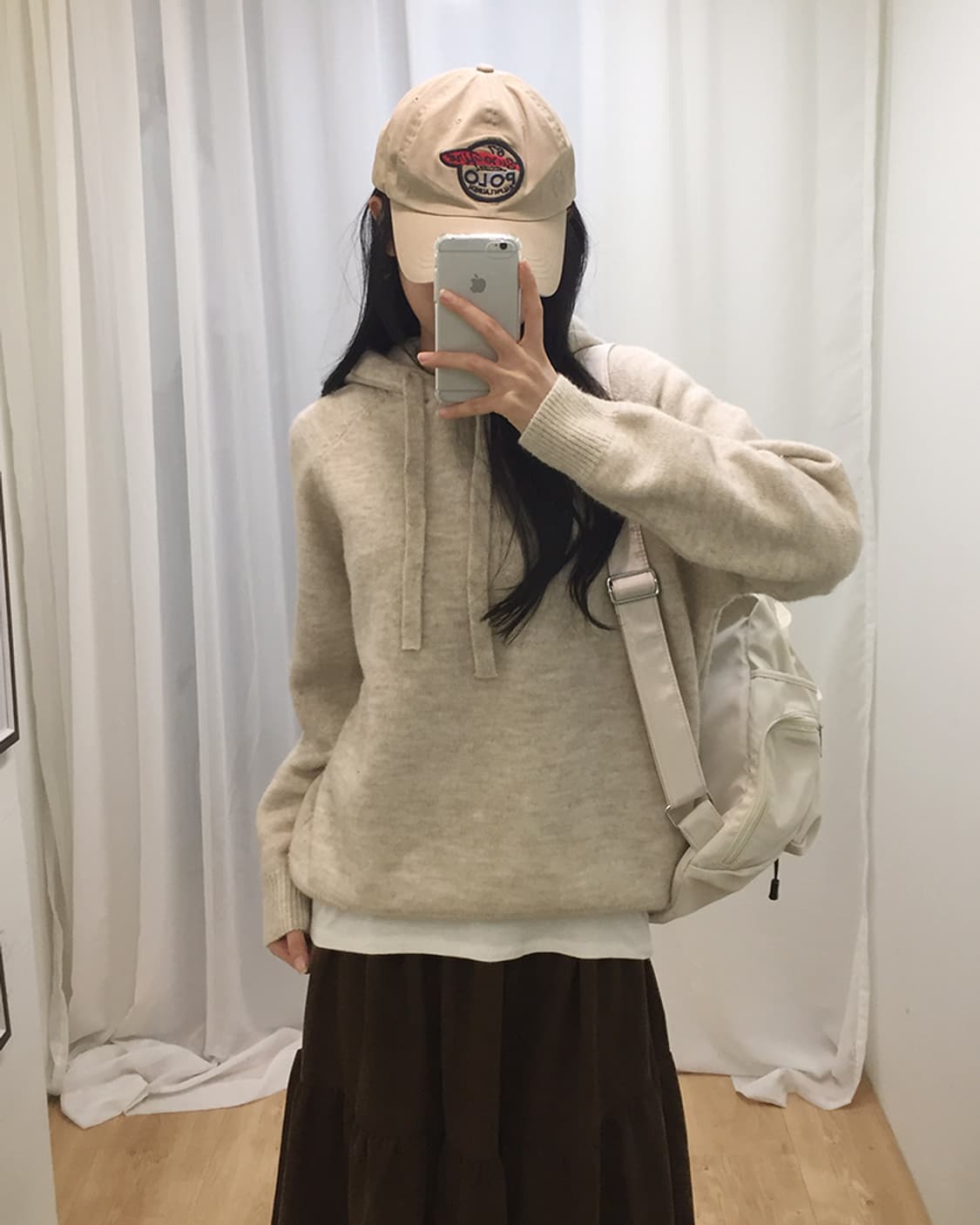 Women's Vintage Hood Knit 100 상품이미지2