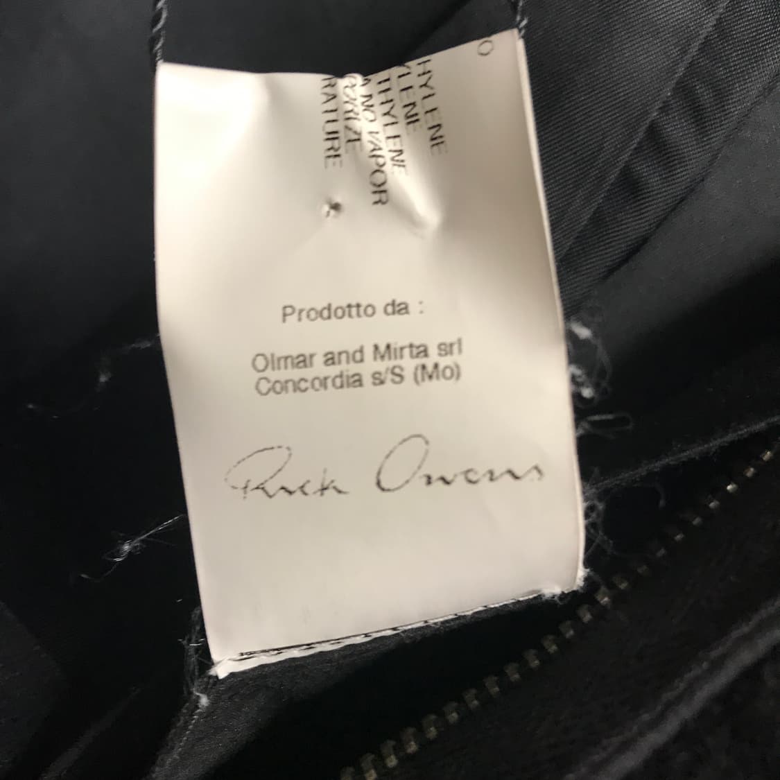 릭오웬스 블랙 코트 M(W) 상품이미지5