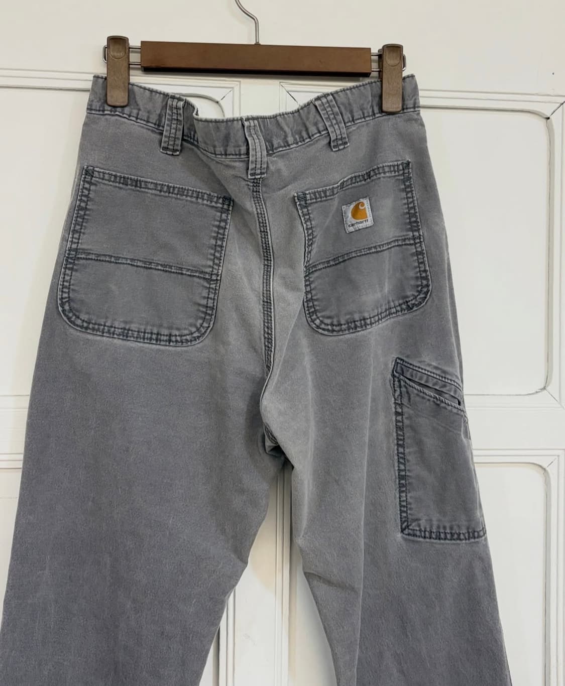 여성 추천 사이즈!! 칼하트 빈티지 그레이 싱글니 카펜터 팬츠 상품이미지5