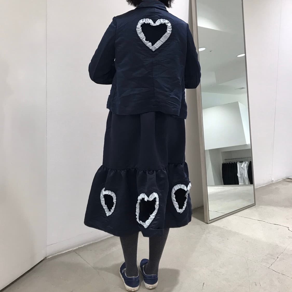 commedesgarcons girl 하트 자켓 스커트 상품이미지2