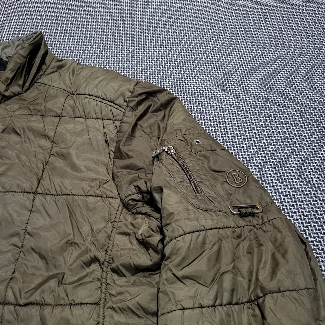 보그너 퀼팅 점퍼 자켓 카키 (105) 상품이미지4