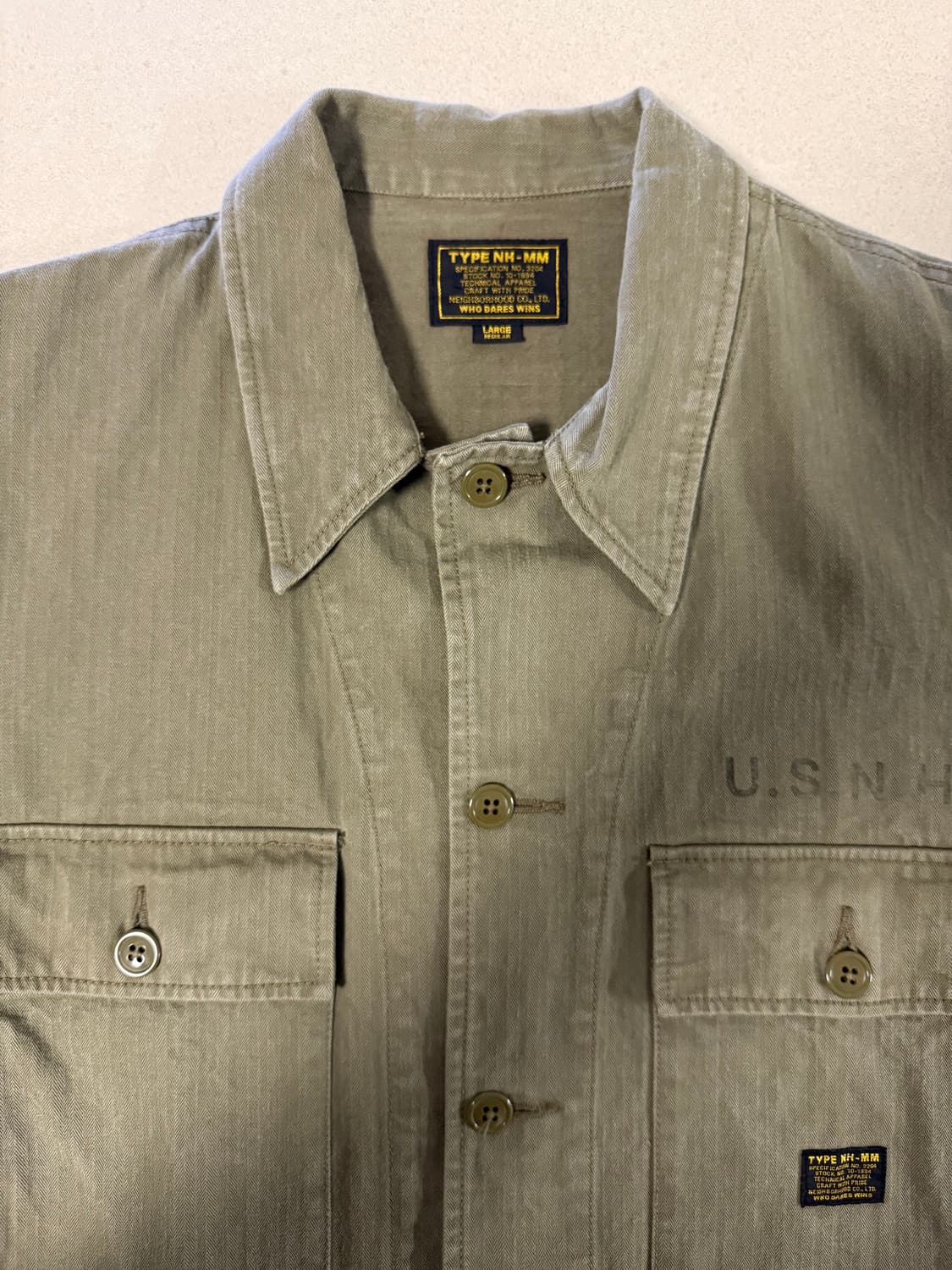 네이버후드 밀리터리 유틸리티 자켓 L사이즈 상품이미지3