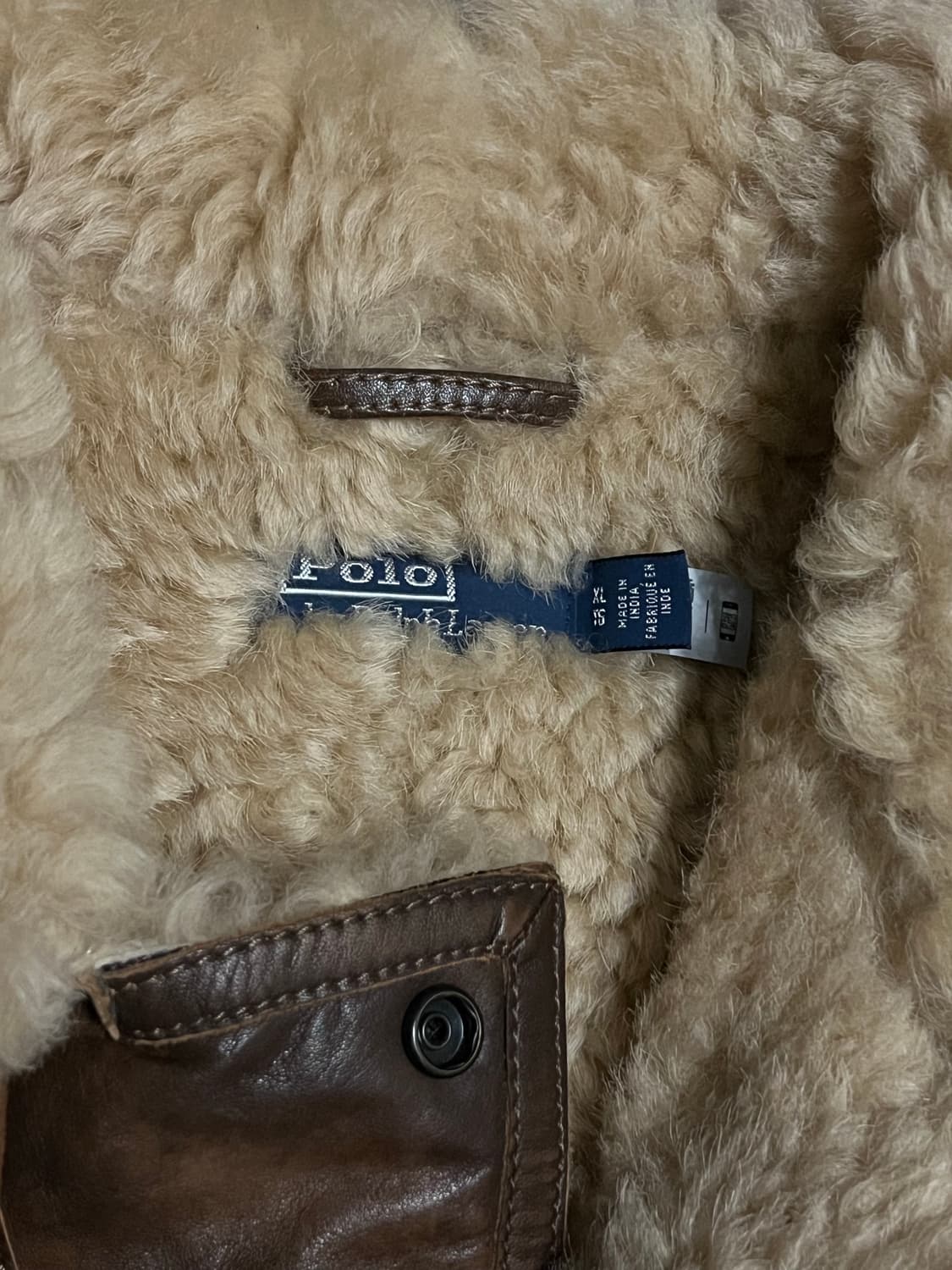 폴로 랄프로렌 에비에이터 시어링 무스탕 자켓 상품이미지6