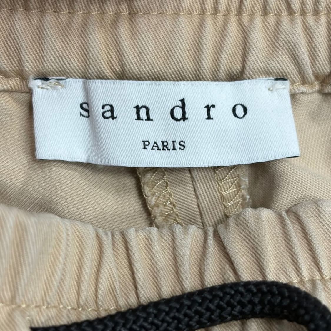 산드로 밴딩 코튼 팬츠 v1719 상품이미지5