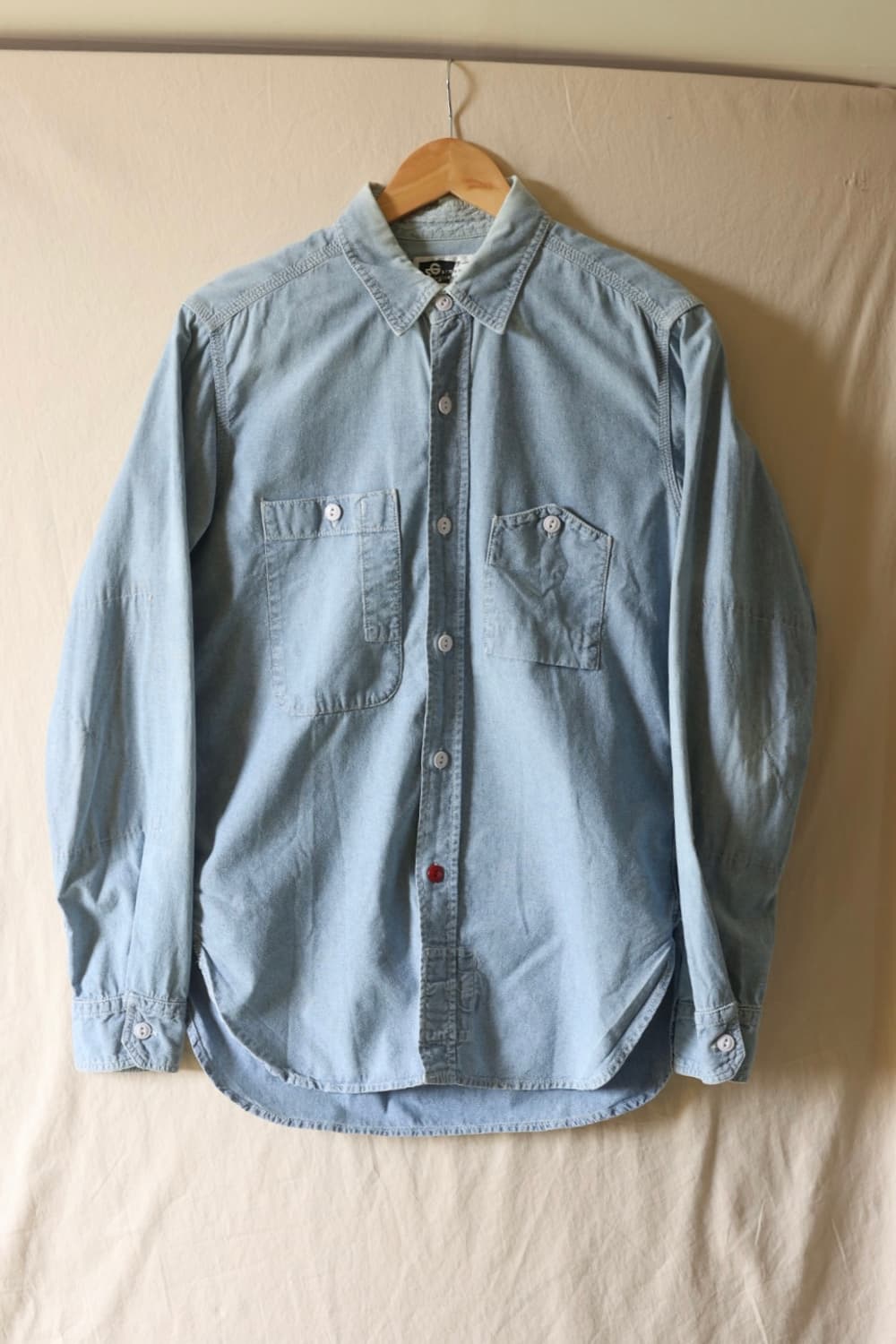 엔지니어드가먼츠 올드라벨 샴브레이 셔츠S 상품이미지1