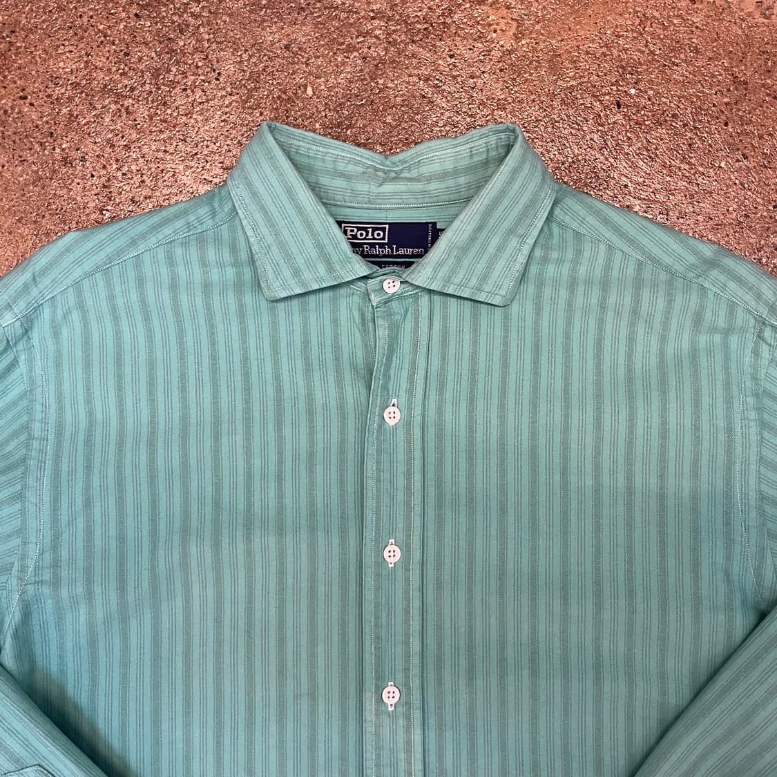 미국 빈티지 폴로 랄프로렌 스트라이프 체크셔츠 남방 상품이미지4