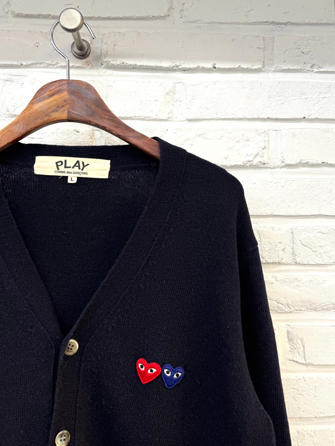 꼼데가르송 플레이 네이비 가디건  상품이미지4