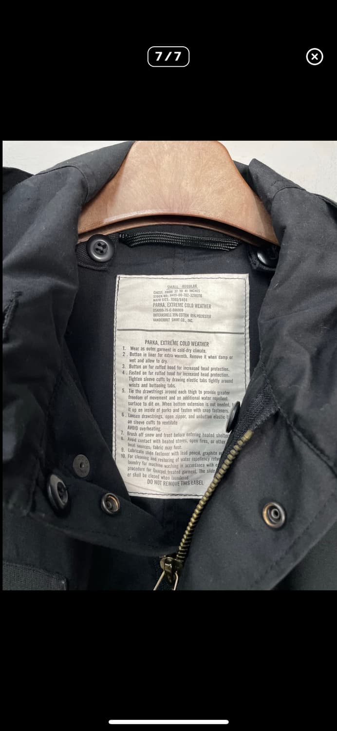 USA 빈티지 오리지널 피시테일 염색 파카 A2423 상품이미지6