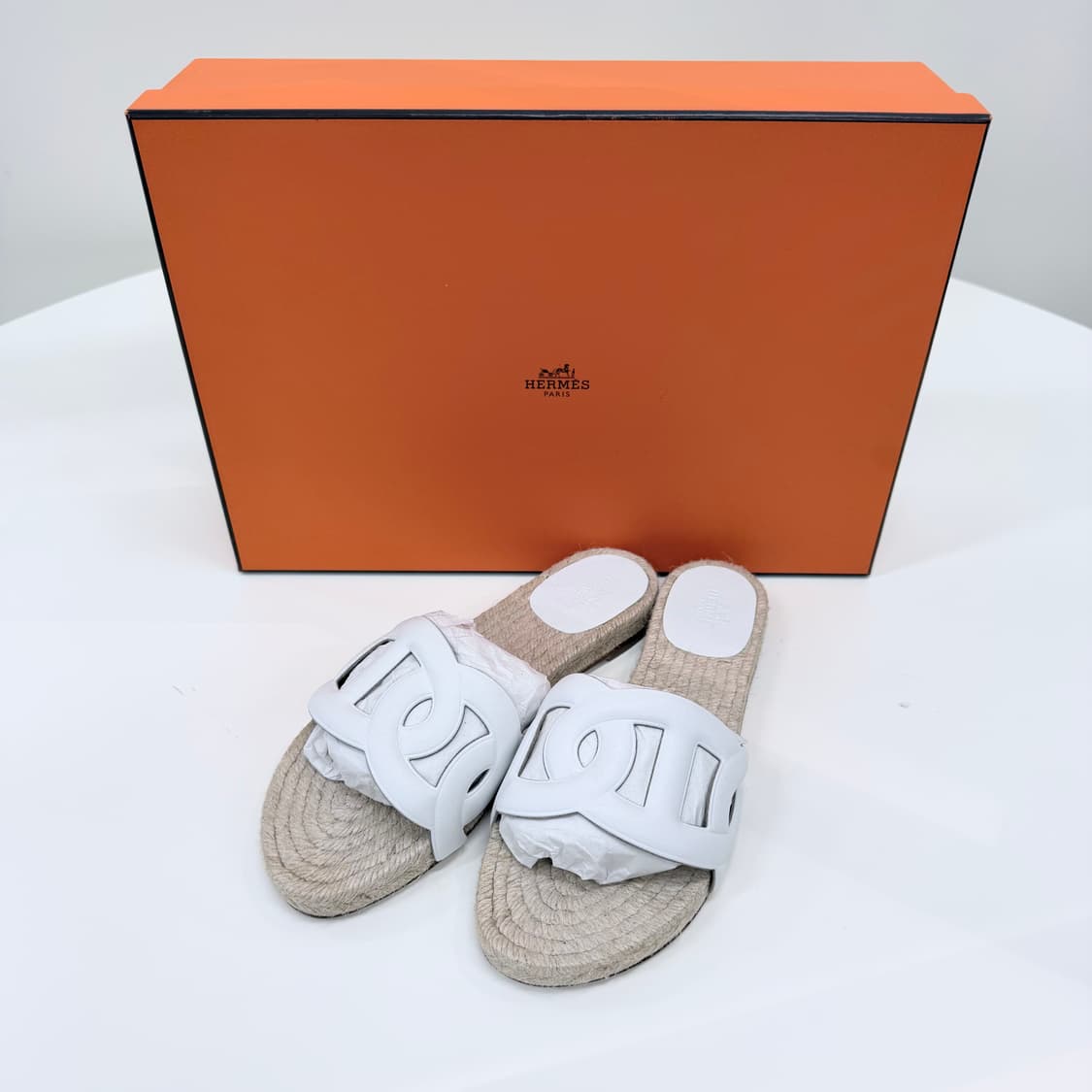 [미사용/230] 에르메스 파모사 에스파듀 나파 여성 샌들 슬리퍼 상품이미지1