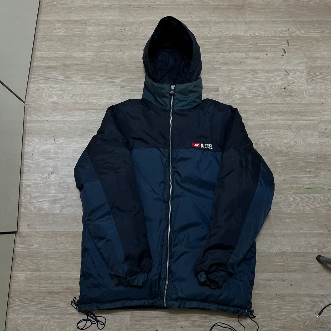 디젤 덕다운 90s 올드스쿨 리버시블 후드 패딩 [네이비] XL/105 상품이미지5