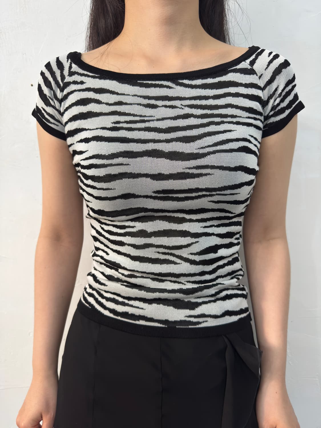 le souk zebra slim top 상품이미지1