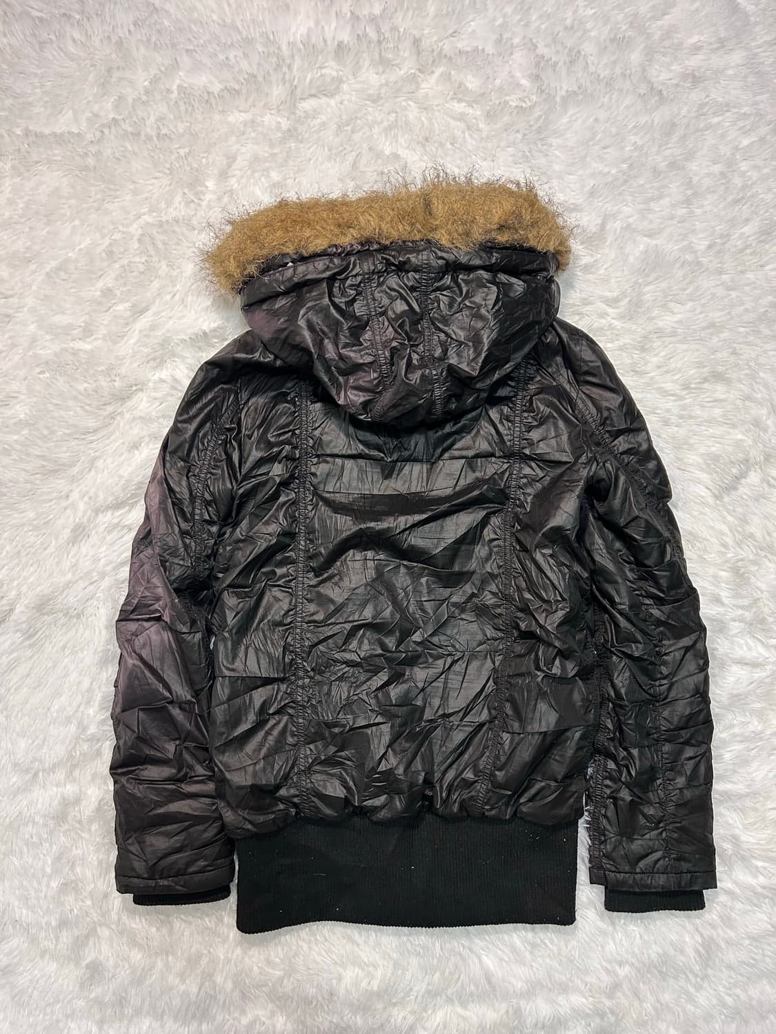 Von Dutch y2k grunge shirring parka 상품이미지2