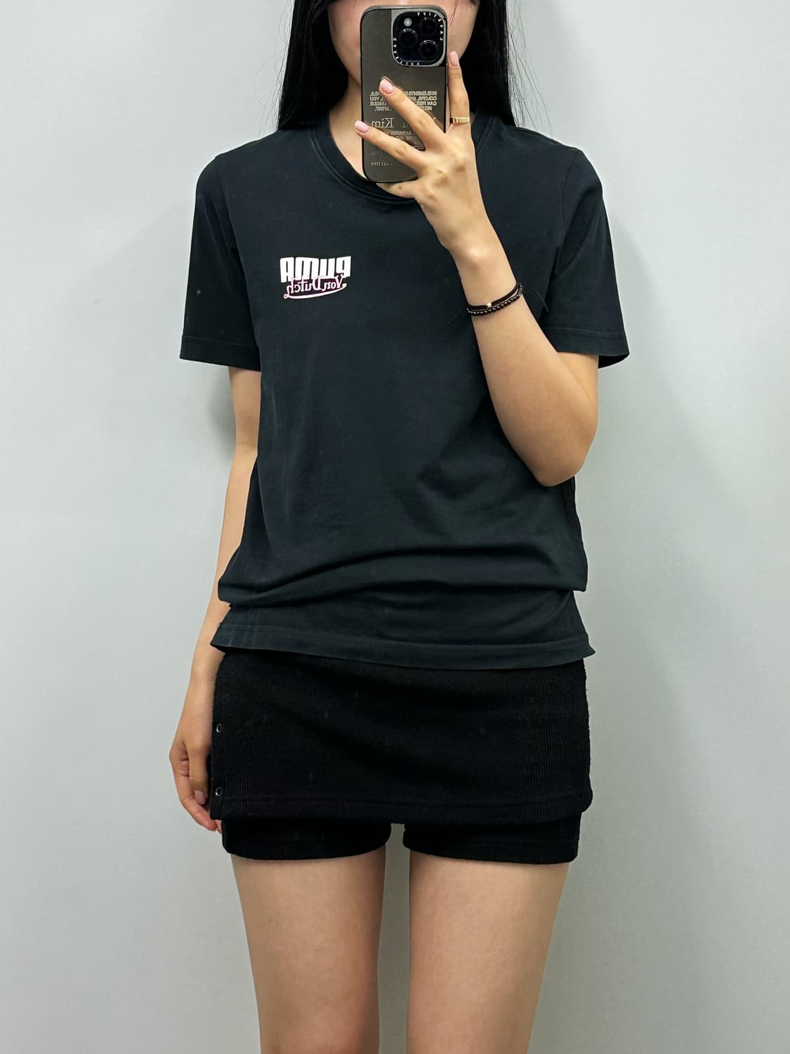 본더치 퓨마 블랙 반팔 티셔츠 상품이미지1