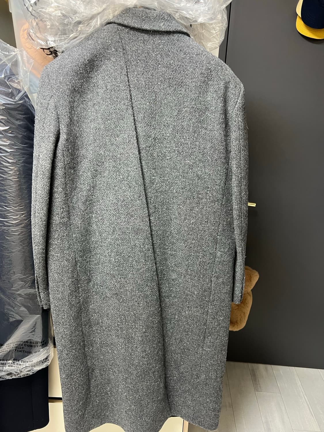 Stu 백 버튼 싱글 코트 그레이 M 새상품  상품이미지5