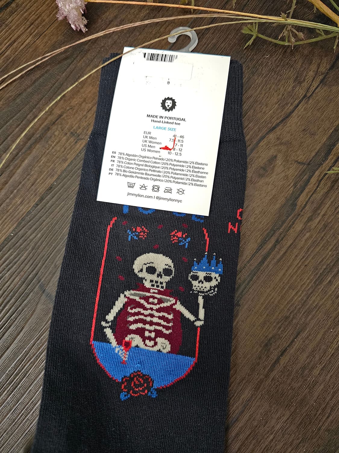 Jimmylion Hamlet 다크그레이 양말L 상품이미지3