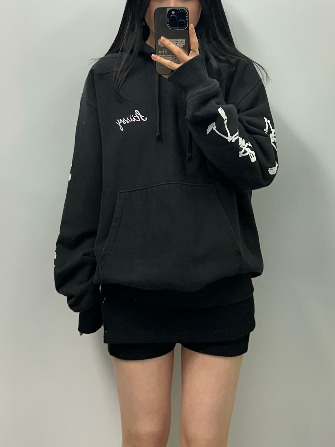 스투시 파라다이스 로스트 스컬 블랙 후드티 상품이미지1