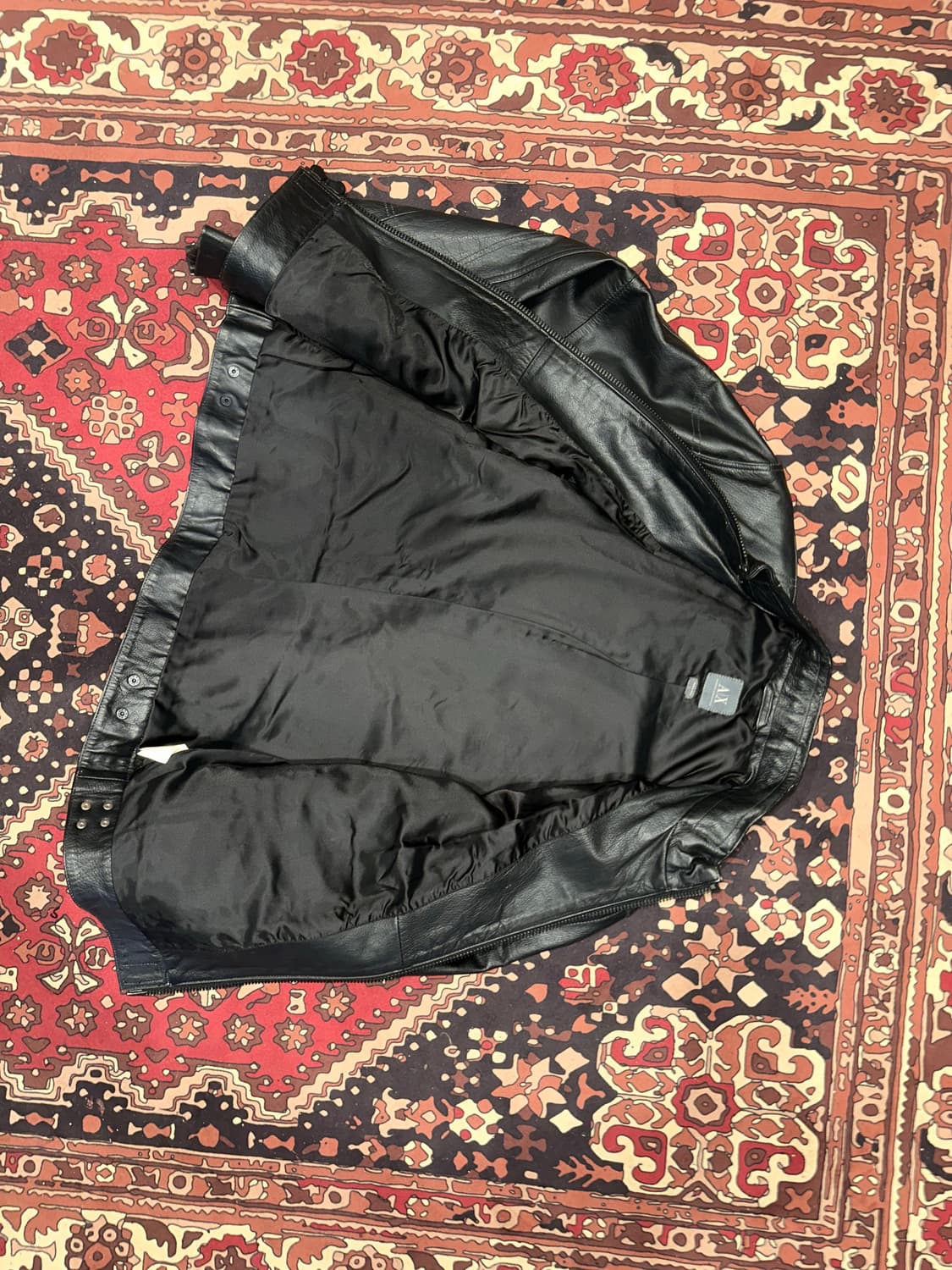 ( L-XL ) 아르마니 익스체인지 바이커자켓 라이더자켓 가죽자켓 상품이미지7