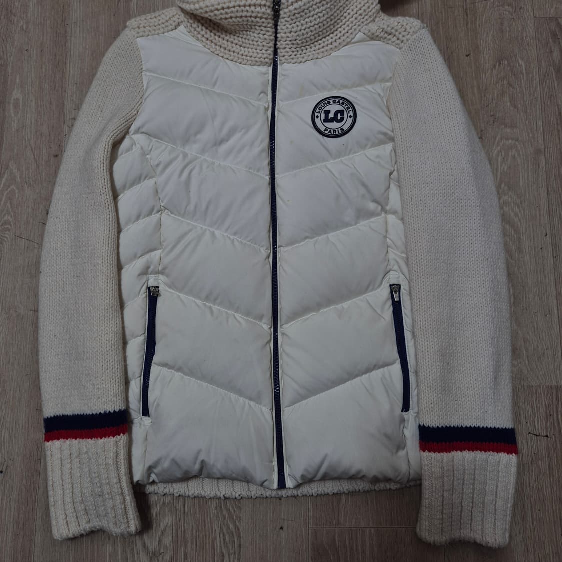 루이까스텔 골프웨어 모직 덕다운 하이브리드 니트 패딩 점퍼 M(95) 상품이미지3