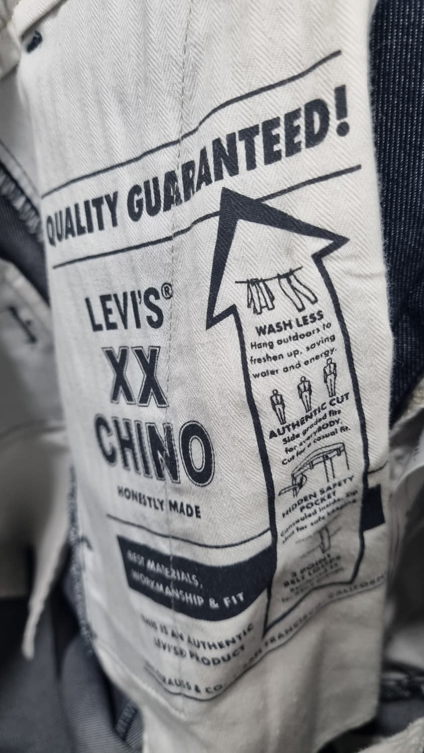 Levis xx치노 청바지색 면바지 허리 33사이즈 상태매우좋음 상품이미지4