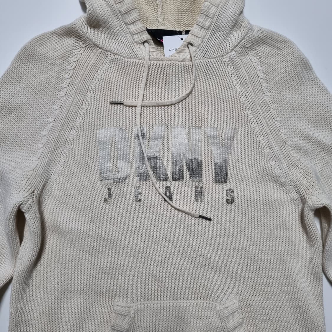 DKNY 딱붙핏 니트 후드  상품이미지4