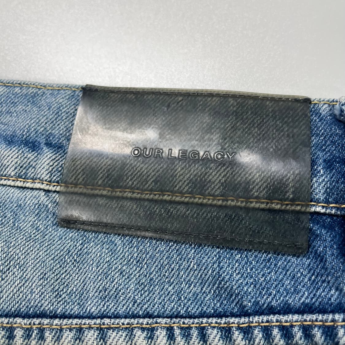 [34] 아워레가시 포멀 컷 크리즈 워시 데님 팬츠 상품이미지6