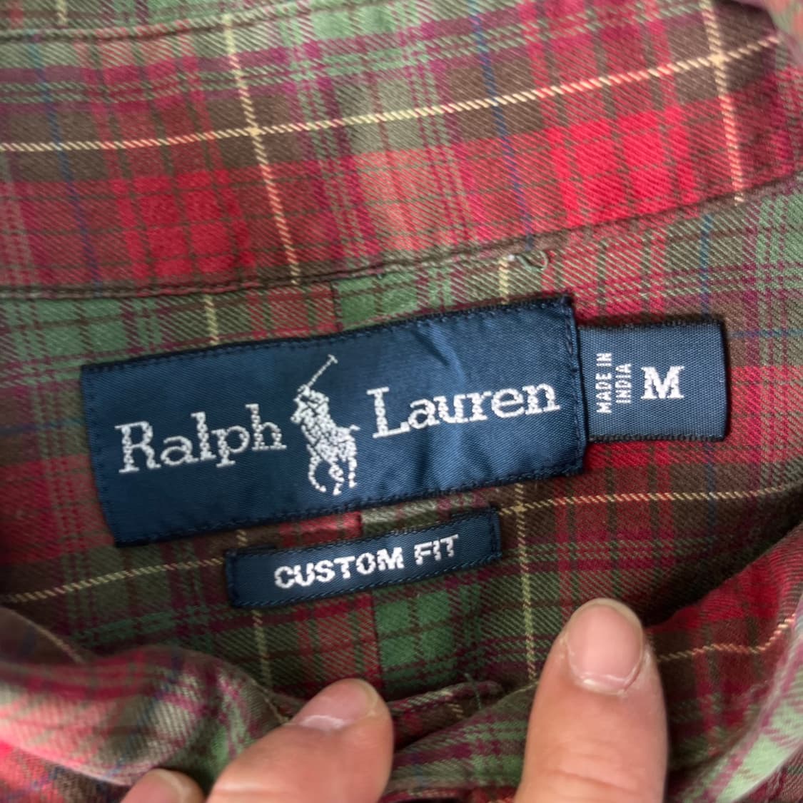100 폴로랄프로렌 빈티지 체크 코튼 셔츠 상품이미지4