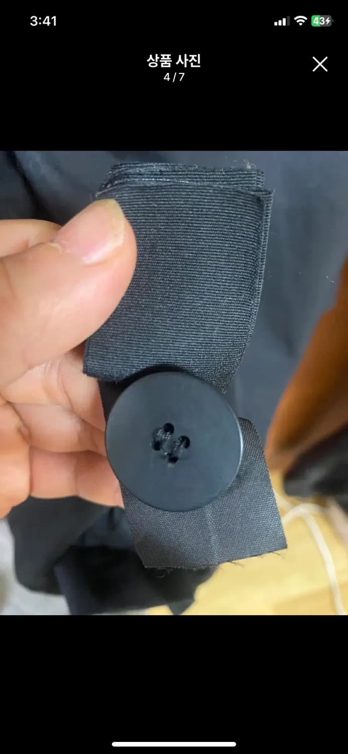 [COS] 코스 블랙 코튼 나일론 트렌치 코트 38사이즈 상품이미지4