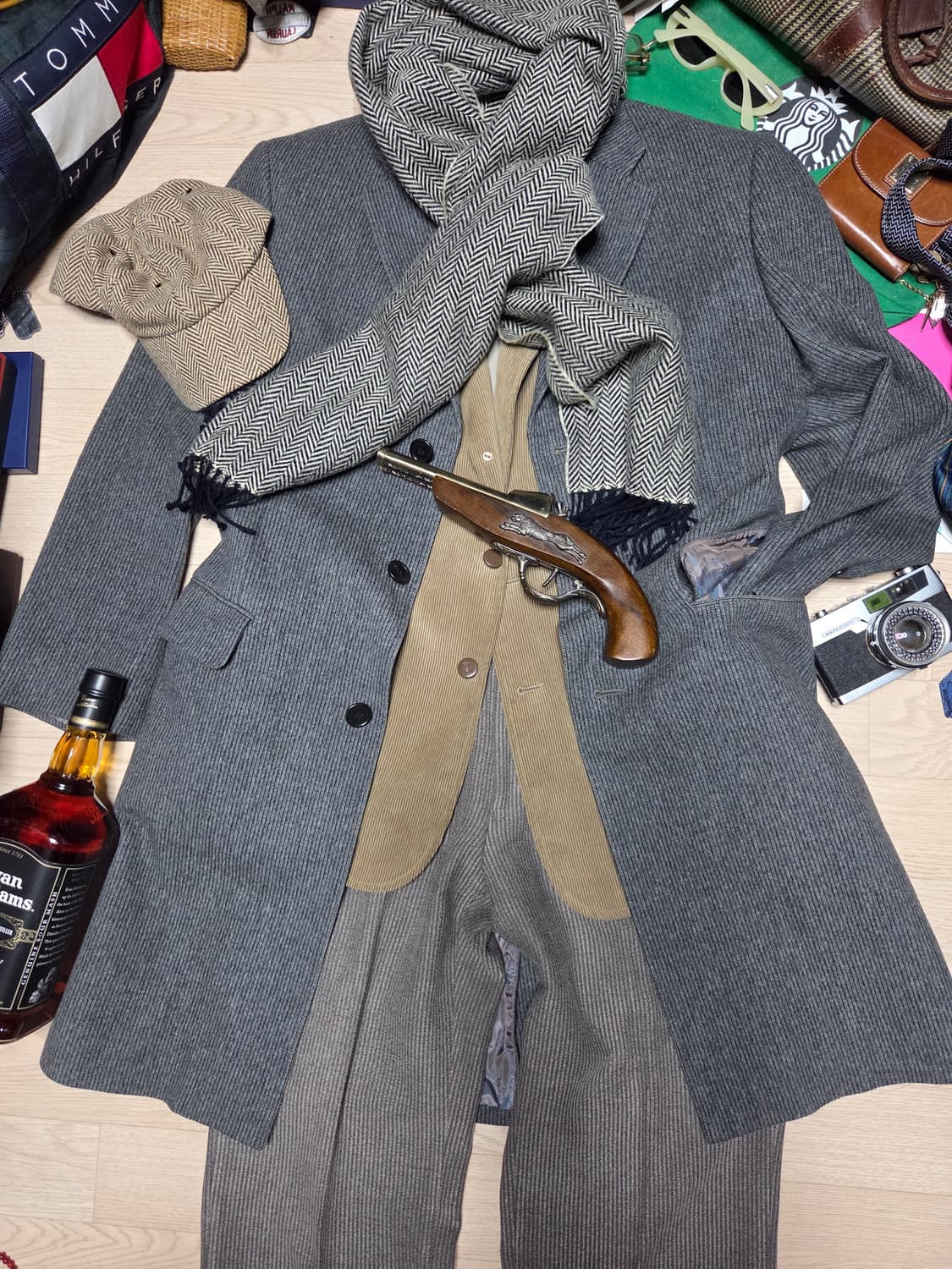 NINA RICCI 클래식 코트 그레이 수트 정장  상품이미지2