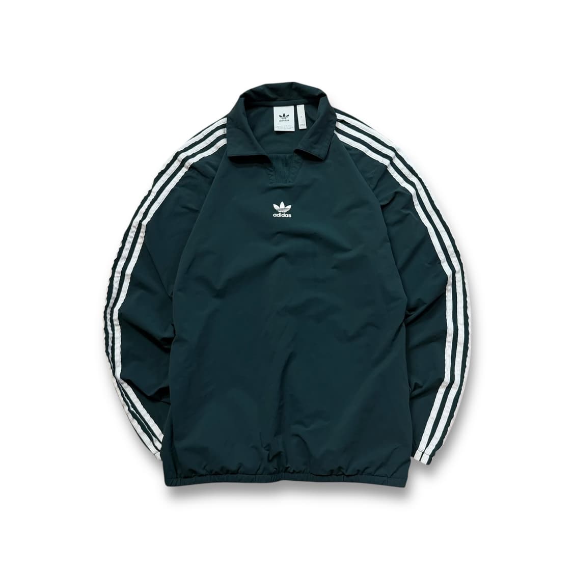 아디다스(NCT 해찬 착용 모델) 트레포일 3스트립 그린 웜업 탑 상품이미지1