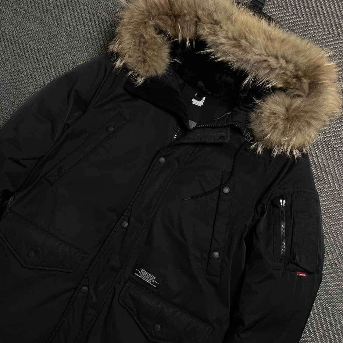 커버낫 멀티포켓 구스다운 N-3B 라쿤 퍼 점퍼 o 5416 상품이미지4